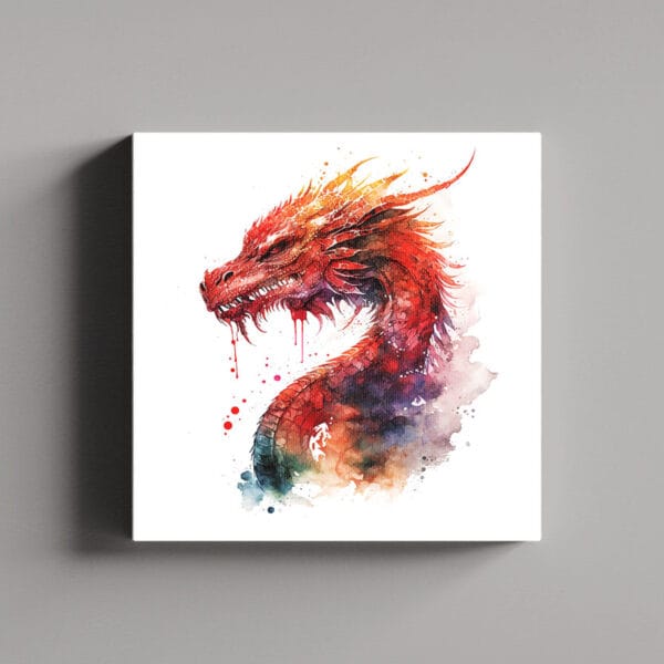 Tablou Canvas Patrat – Dragon