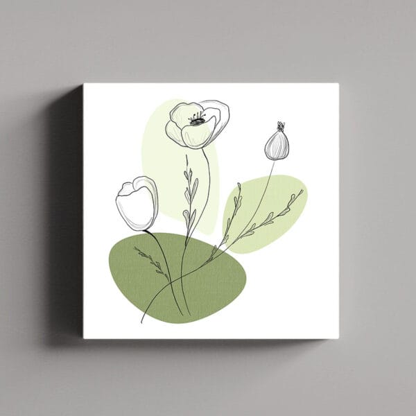 Tablou Canvas Patrat – Flori