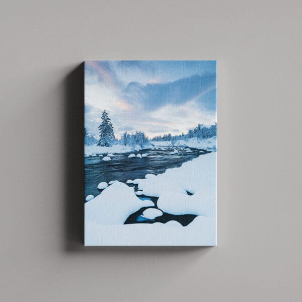 Tablou Canvas Portret – Lac Iarna