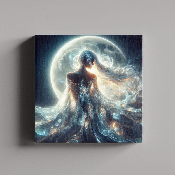 Tablou Canvas Patrat – Lady of the Moon