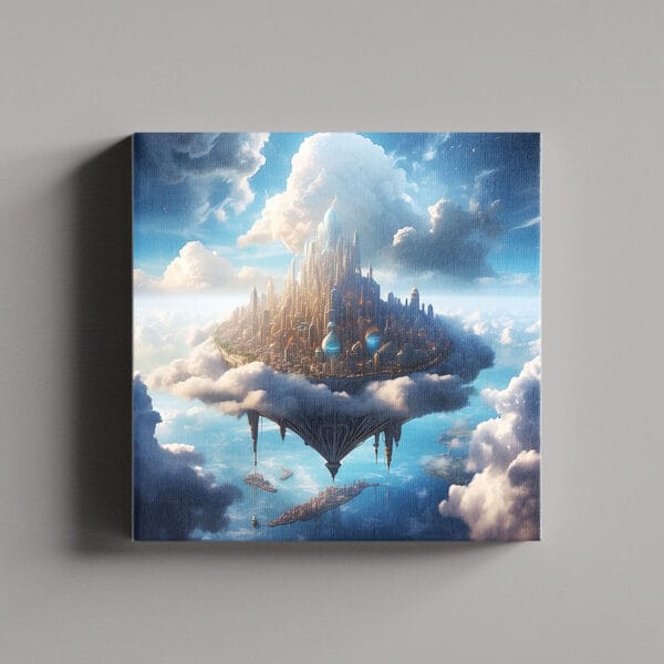 Tablou Canvas Patrat – Oras plutitor