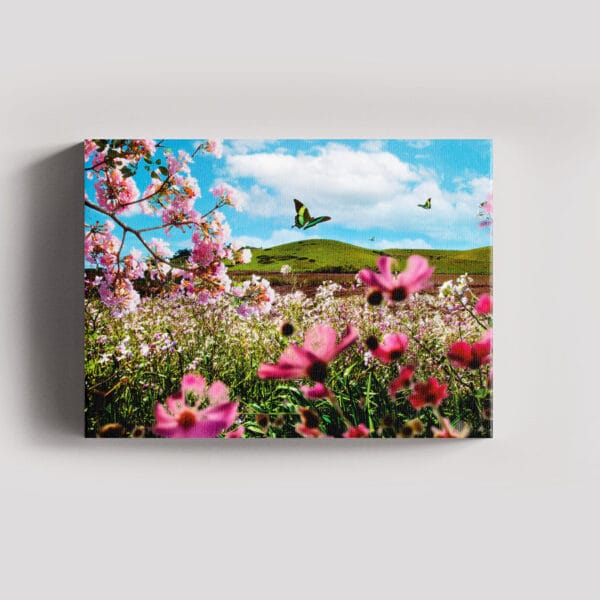 Tablou Canvas Landscape – Camp flori