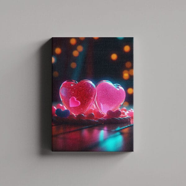 Tablou Canvas Portret – Inimi 1