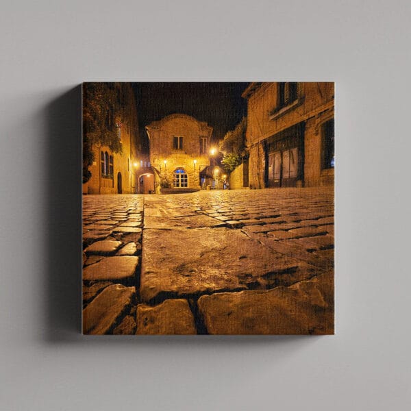 Tablou Canvas Patrat – Oras noaptea 2