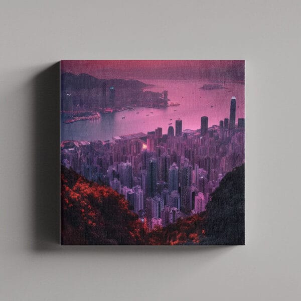 Tablou Canvas Patrat – Pink Sky AI