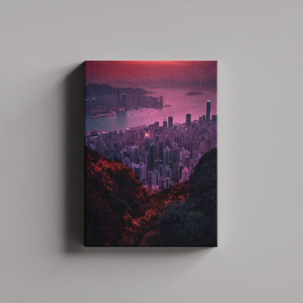 Tablou Canvas Portret – Pink Sky AI